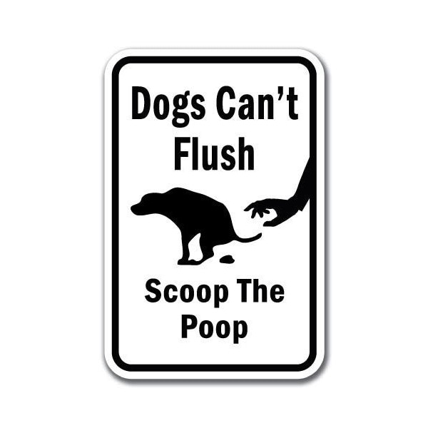 Signmission 18 in Height, 0.12 in Width, Aluminum, 12" x 18", A-1218 Pet-Animal - DogCaFlus A-1218 Pet-Animal - DogCaFlus - main
